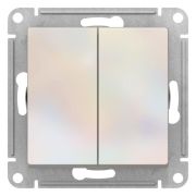Переключатель перекрестный 2-кл. AtlasDesign 2хсх.7 10АХ механизм жемчуж. SE ATN000473