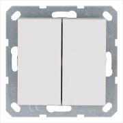 Переключатель перекрестный 2-кл. 10А IP20 механизм бел. глянцевый Jasmart G3014W