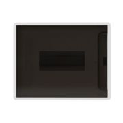 Щиток 8 мод. настенный FRAME с тонированной дверцей с 2 шинами PEN на 6 и 8 отв. бел. DKC F08W1WD