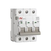 Выключатель автоматический модульный 3п C 32А 10кА AV-10 AVERES EKF mcb10-3-32C-av
