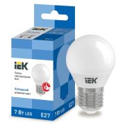 Лампа светодиодная G45 7Вт шар 6500К E27 230В IEK LLE-G45-7-230-65-E27